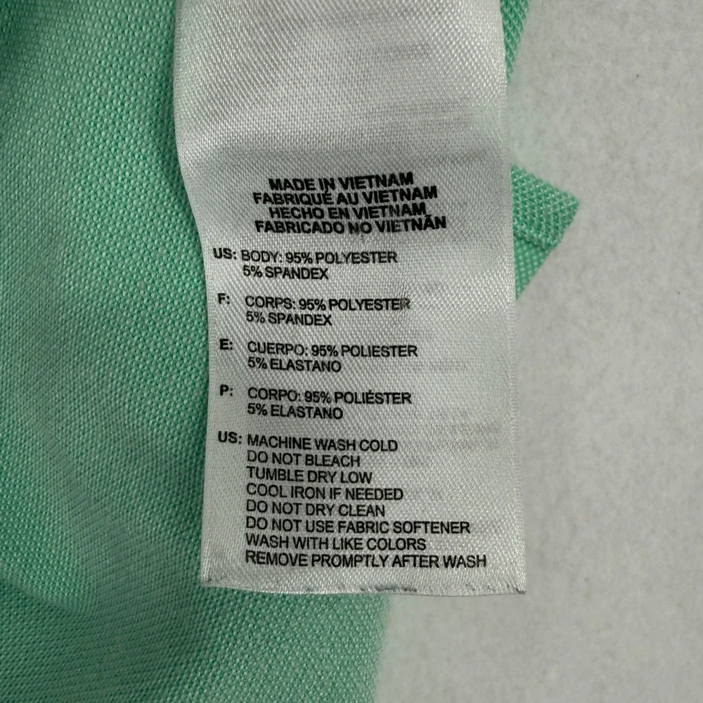 Adidas Polo Shirt‎ Mens Large Green ClimaCool Golf Short Sleeve Stretch B87734